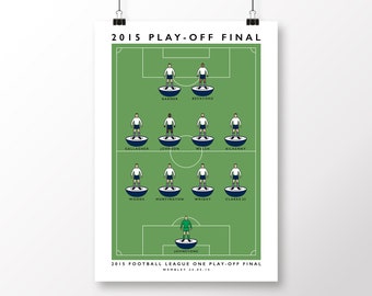 Preston North End 2015 Play-Off Final Poster