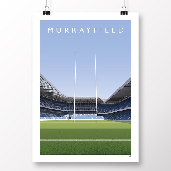 Scotland Rugby Murrayfield Poster