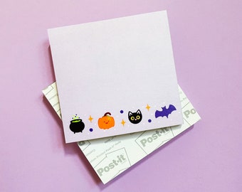 Cute Halloween Sticky Notes, Halloween Stationery, Halloween Post It Notes