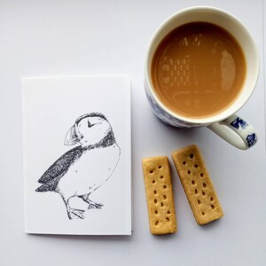 Puffin card, Eric the Puffin, greetings card.