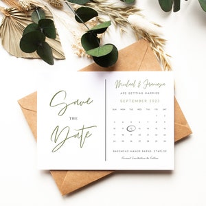 Save the date, calendar, Save the dates pencil us in, rustic, wedding invitations, wedding invite, greenery, Minimalist Save the Dates (D10)