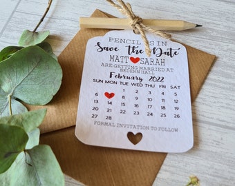 Save the date magnet + calendar, Save the dates pencil us in, wedding invitations, wedding invite, digital Save the Date, save the date card