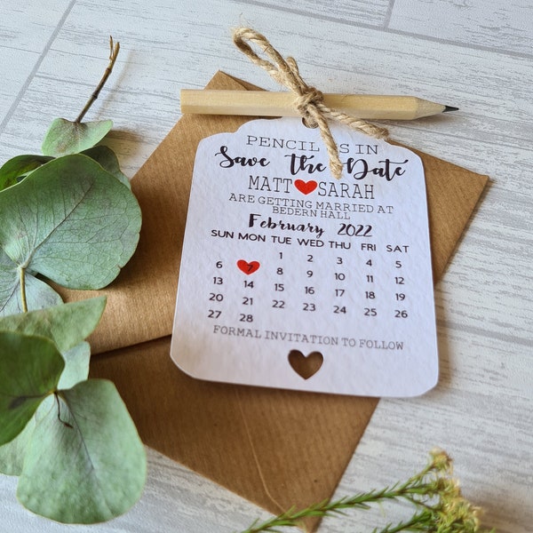 Save the date magnet + calendar, Save the dates pencil us in, wedding invitations, wedding invite, digital Save the Date, save the date card