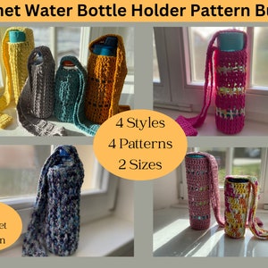 Crochet Water Bottle Holder Pattern Bundle