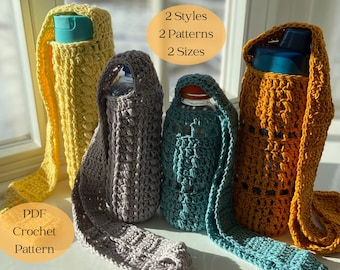 Patrón de portabotellas Elaine / Portabotellas de crochet / Bolsa portabotellas de crochet