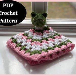 Frances The Frog Lovey Pattern | Crochet Frog | Animal Lovey | Frog Nursery | Crochet Frog Pattern |