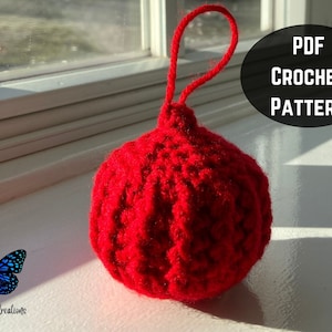 Crochet Ornament Pattern, Christmas Ornament Pattern, Crochet pattern, Digital download