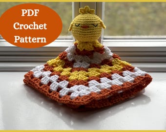 Crochet Chick Lovey | Crochet Animal Lovey | Crochet Lovey | Lovey Pattern | Plush Lovey |
