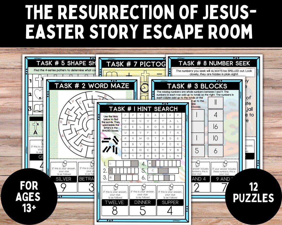 Resurrection of Jesus Escape Room | Team Building Game | Easter Escape ...