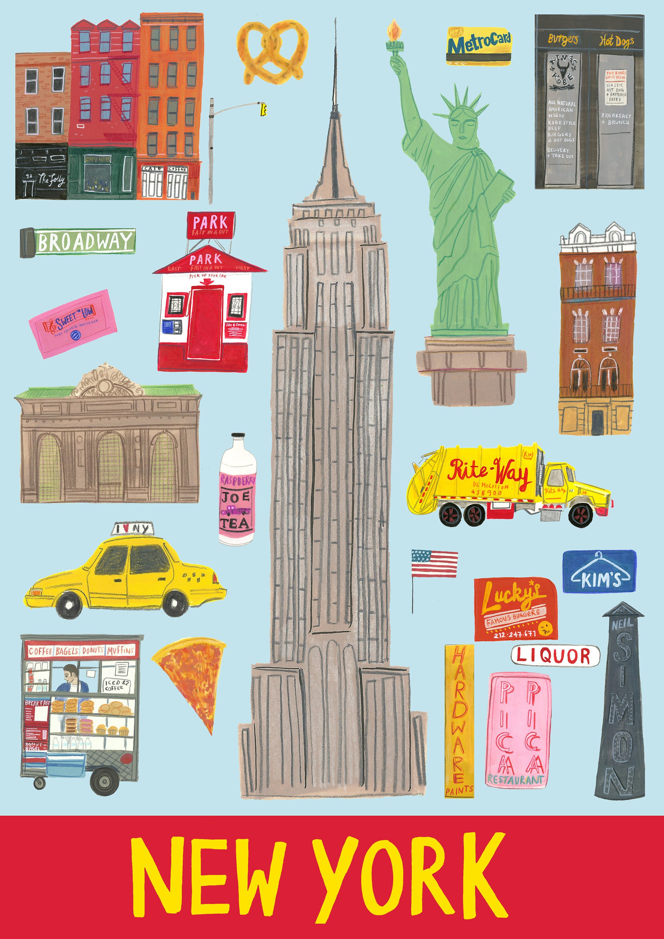 New York Poster Etsy