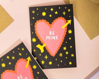 Be mine, Be mine Valentine's day, Valentine's day, valentine's day card, love heart, love card