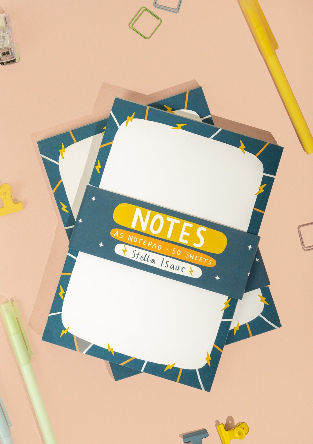 Notepad, Blue Notepad, Notes, Notepads for Him, Dark Blue Stationery - Etsy