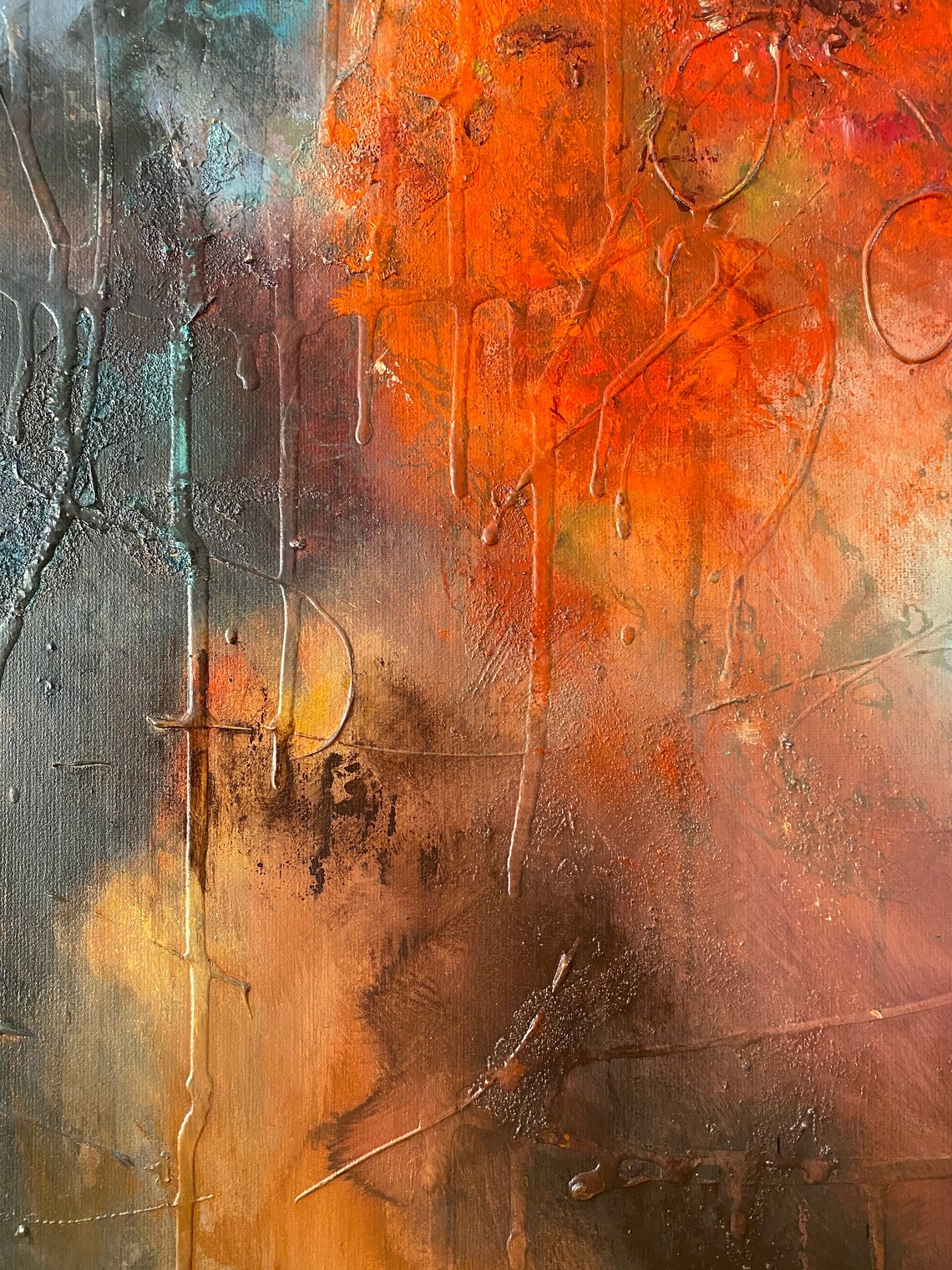 Rosetta Original Fine Art Abstract Interiors Design Luxury Etsy Norway