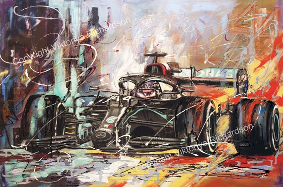 Lewis Hamilton BLM, Giclée Print on Paper, Abstract Work