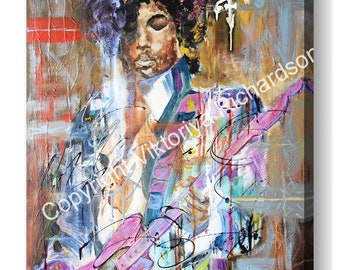 Prince Art Canvas Print, Rock Music Icon, Pop Art Wall Decor - Etsy