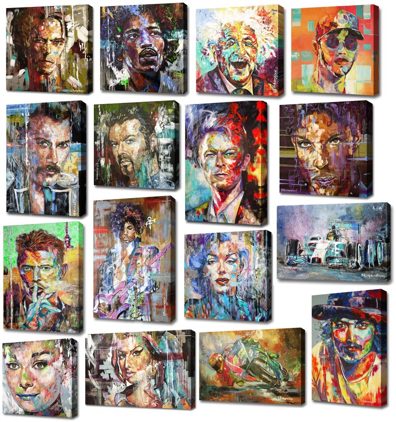 LIMITED EDITION Canvas Prints Portrait Wall Art Poster Etsy