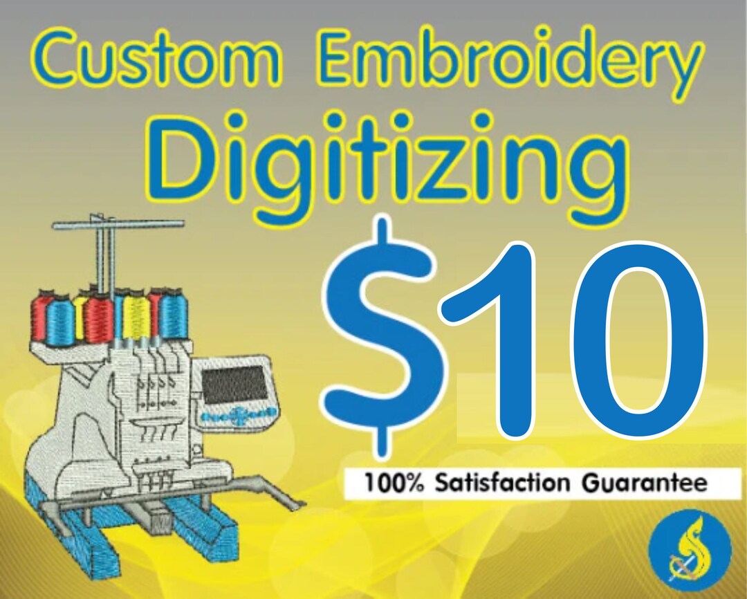 Custom Machine Embroidery Digitizing Services Your Logo Etsy