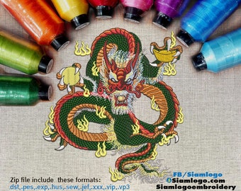 Dragon Chinese2 Designs Machine Embroidery