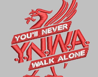 LiverpoolYNWA Designs Maschinenstickerei