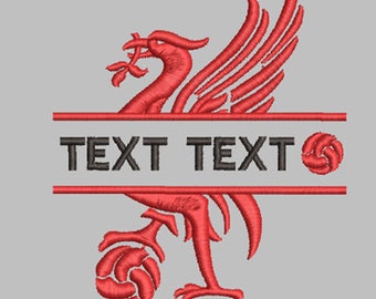 Liverpool Modifier les dessins de texte Machine à broder