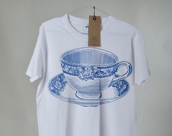 Screen printed T-shirt "BIG TEA CUP"