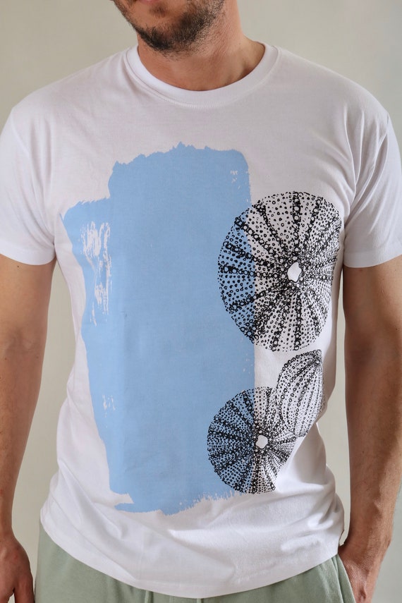 Screen printed graphic on T-shirt - "URCHIN"