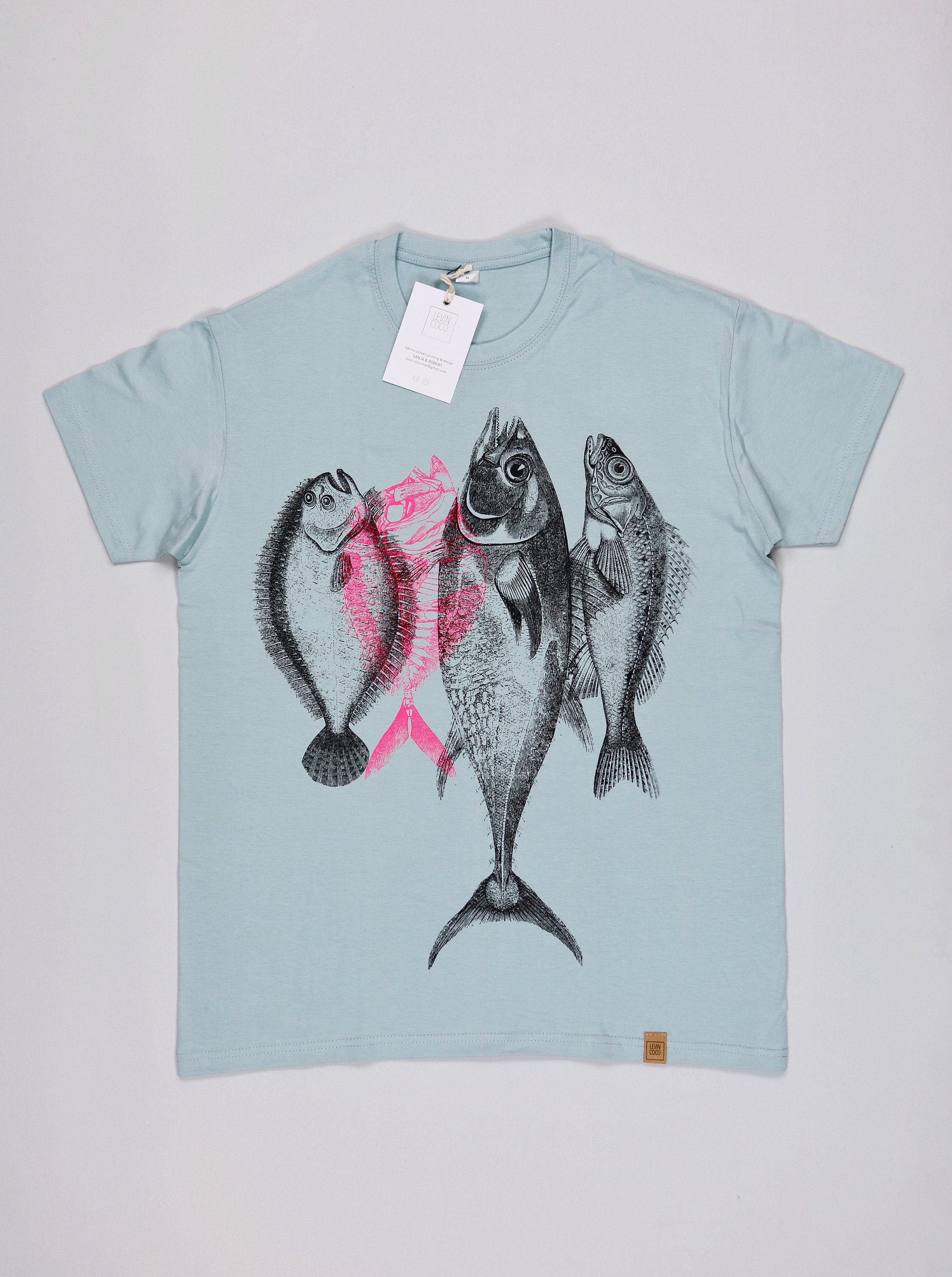 Buy Screen Printed Graphic on T-shirt fish No.2 Online in India 