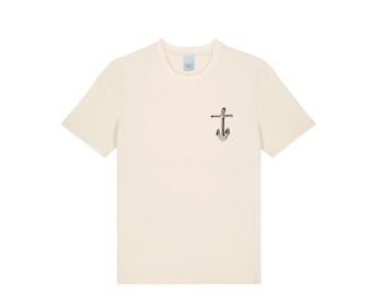 Screen printed graphic on organic T- shirt "ANCHOR"