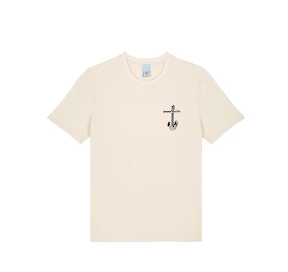 Screen printed graphic on organic T- shirt "ANCHOR"