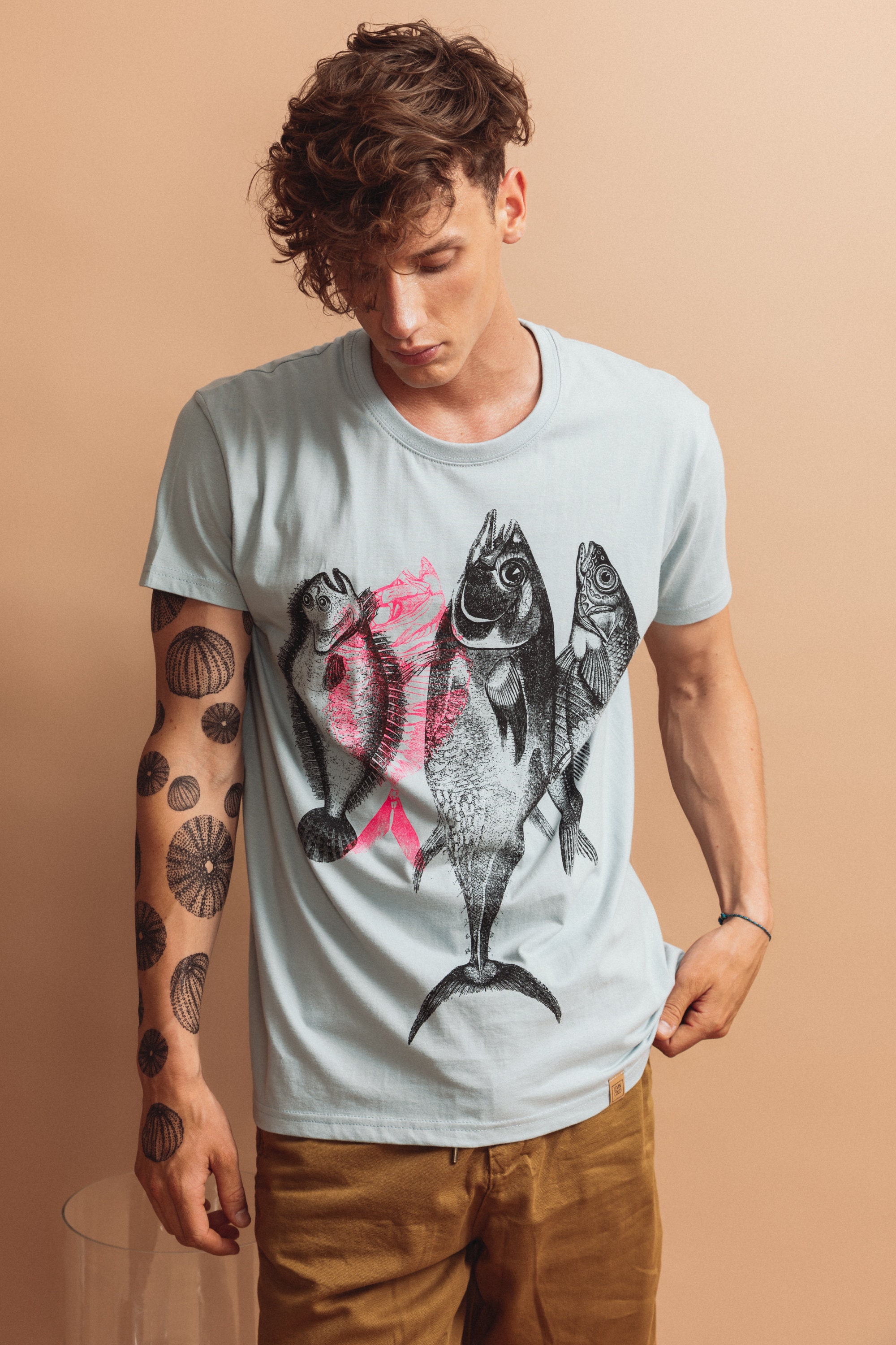 Buy Screen Printed Graphic on T-shirt fish No.2 Online in India 