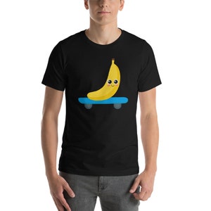 Funny Banana Skateboarding Skaters Gift Woman Man