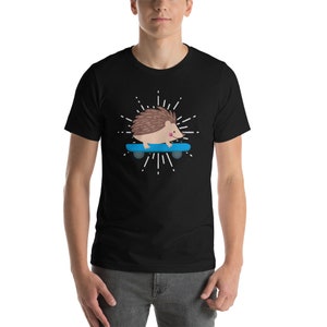 Funny Hedgehog Skateboarder Porcupine Animals Gift Woman Man