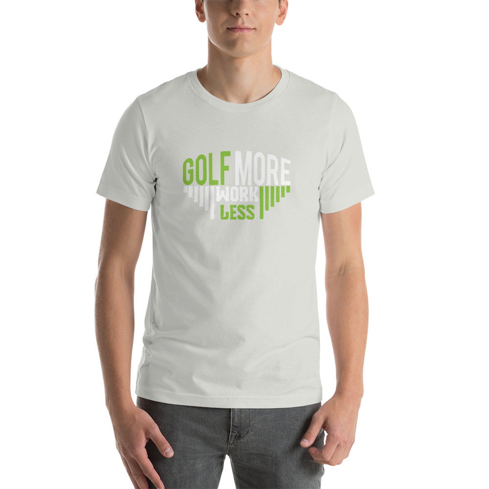 Funny Golf T Shirt Golf More Work Less Gift Players Etsy