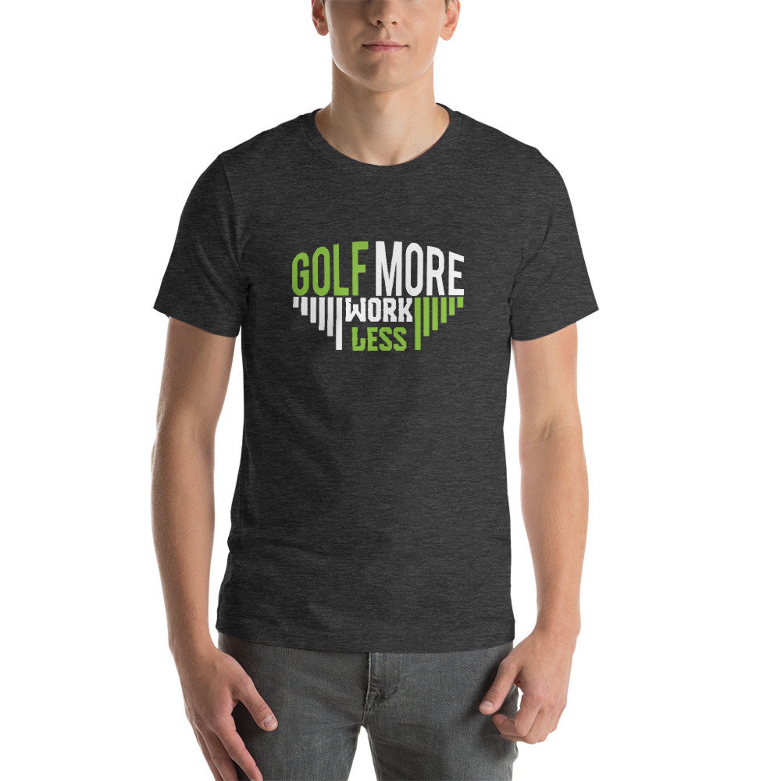 Funny Golf T Shirt Golf More Work Less Gift Players Etsy