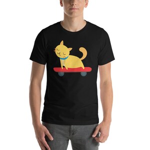 Funny Cat Skater Skaters Boarding Skate Gift Woman Man