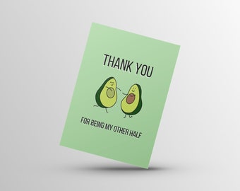 Partner/ Anniversary Card - Avocado Pun