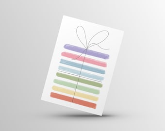 Birthday Greeting Card - Present