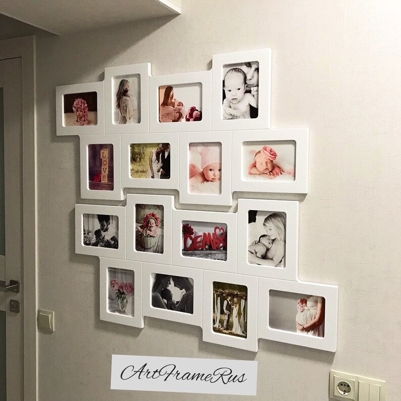 Collage White Picture Frame Set Ornate Farmhouse Nursery Frames Mdf Wood Gallery Wall Photo Double