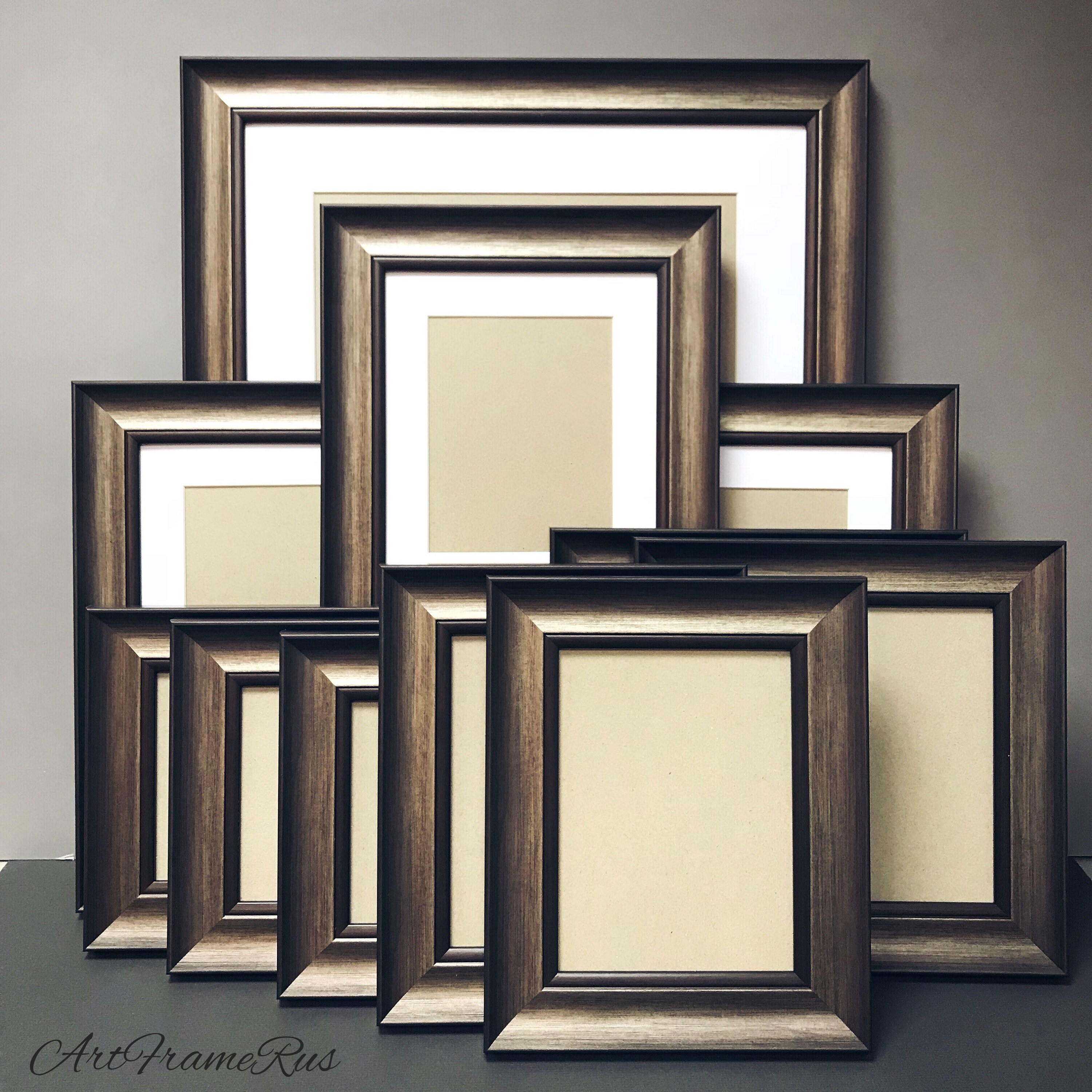 GALLERY WALL Wall Art Decor Set of 12 Frames Old silver Frames Etsy