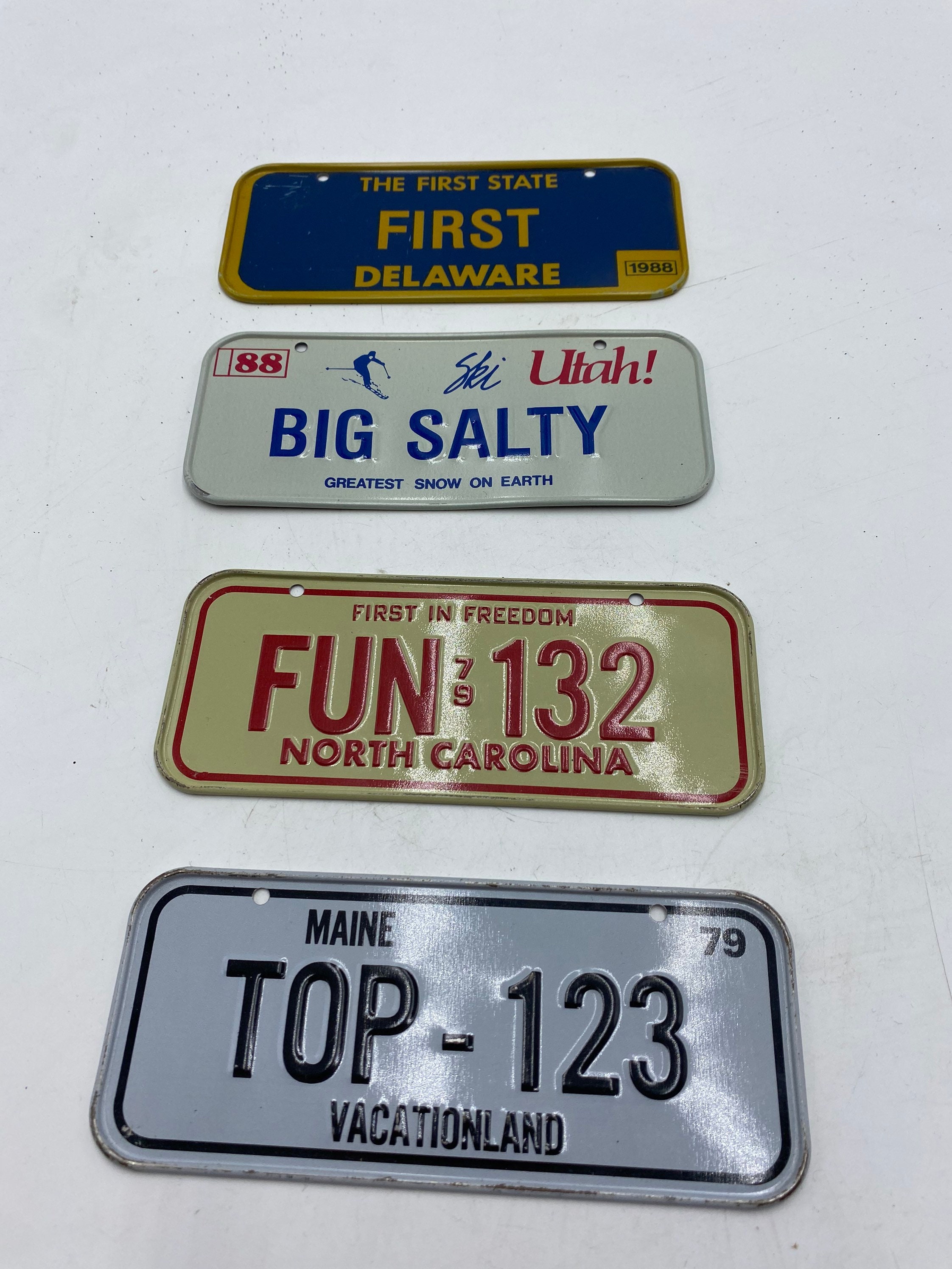 Small Bike License Plates Lot of 4 Etsy UK