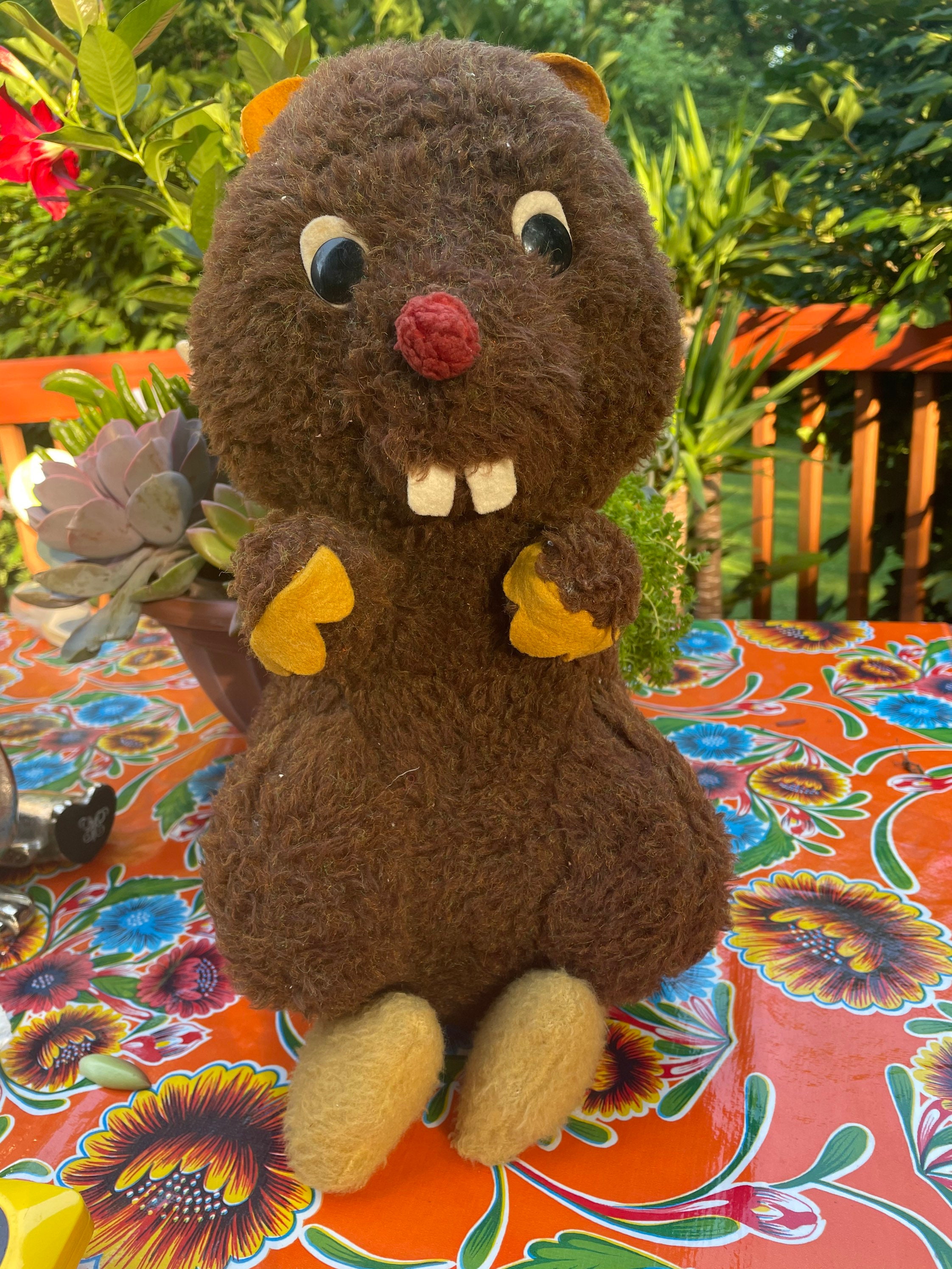 Vintage Stuffed Gopher. Made by Animal Fair. Etsy