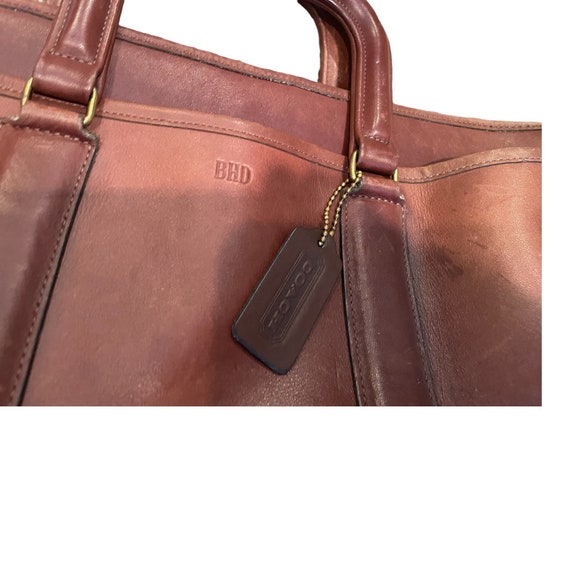 Beautiful Brown vintage coach briefcase! Subject worn… Gem