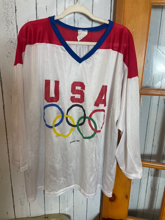 Great TEAM USA vintage hockey jersey. Size XL . Gener… Gem