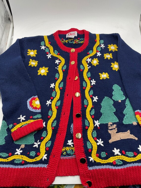 Vintage ORVIS Womens Holiday Sweater - Etsy
