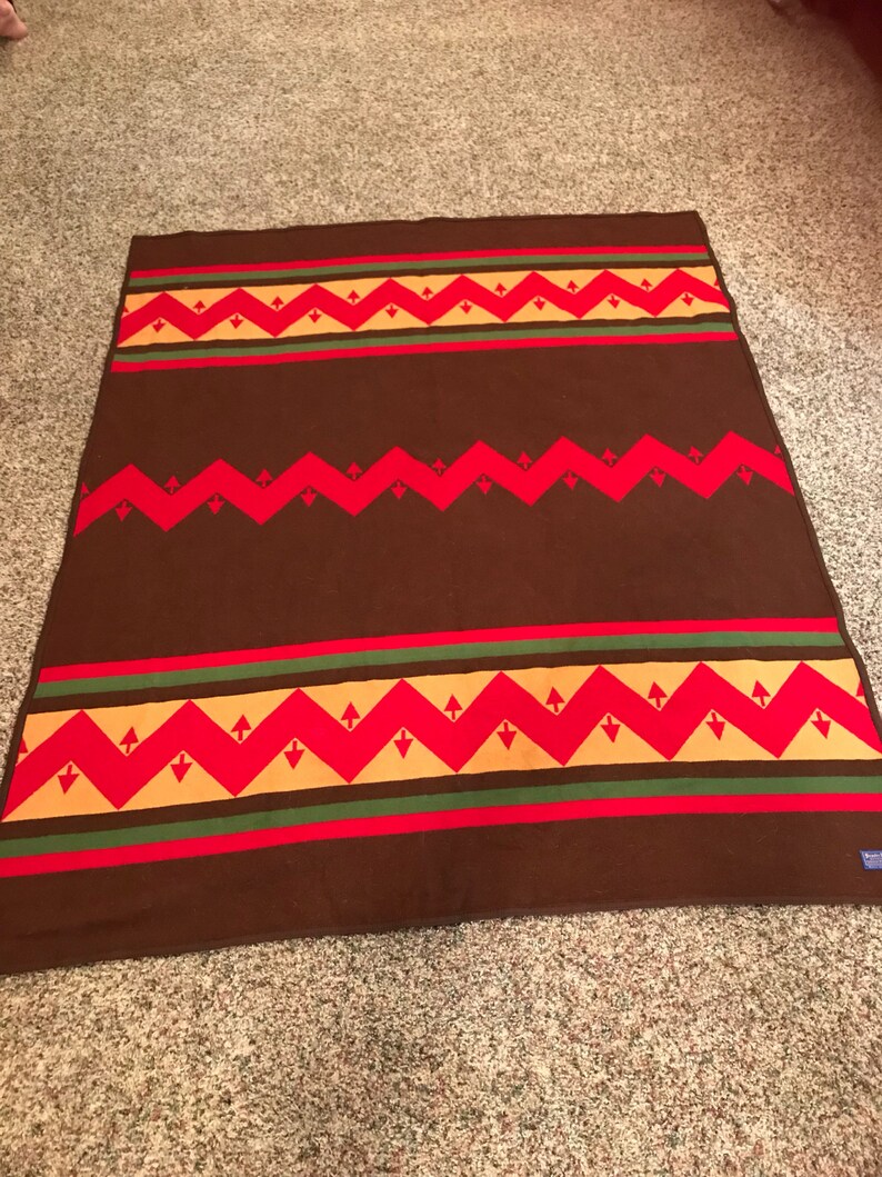 Pendelton Beaver State Beautiful WooL Camp Blanket Etsy