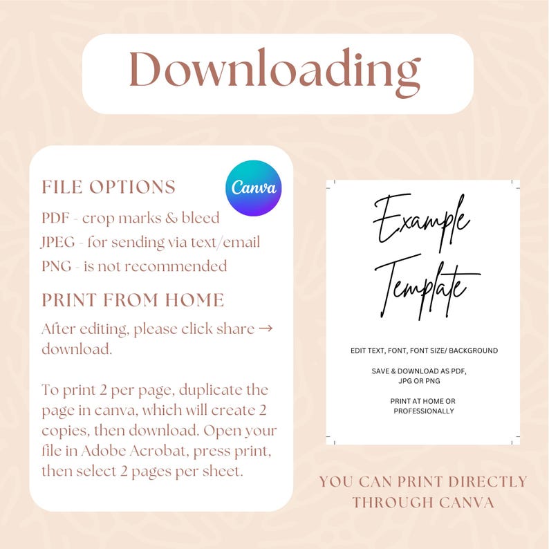 Spring Floral Funeral Invitation Template, Celebration of Life Evite & 5x7 Canva Invite, Editable Memorial Announcement image 5