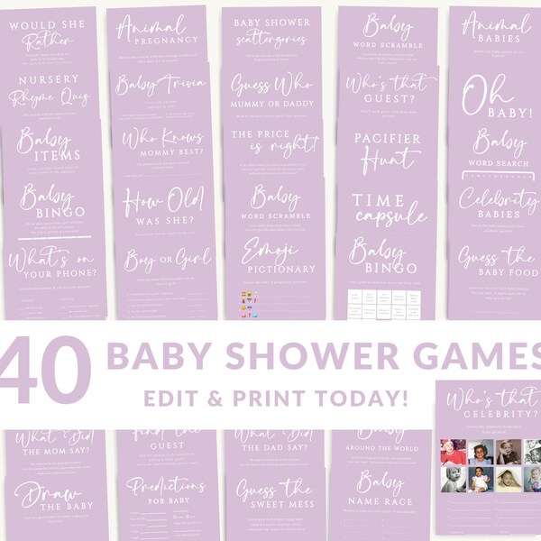 Lavender Baby Shower - Etsy