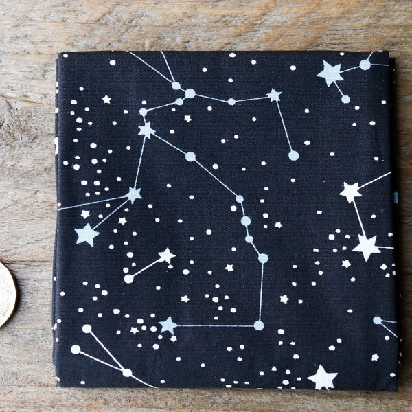 Handmade Unisex Pocket Square Cotton Handkerchief Black Horoscope Star Wedding R