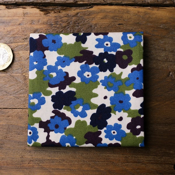 Handmade Unisex Pocket Square Floral 100% Cotton handkerchief Wedding Gift AI