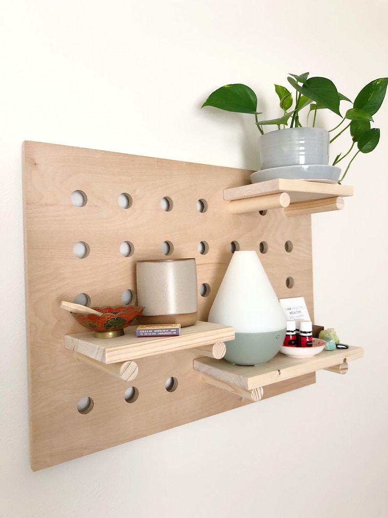 Pegboard Shelf Small Rectangle 18 x 24 Etsy